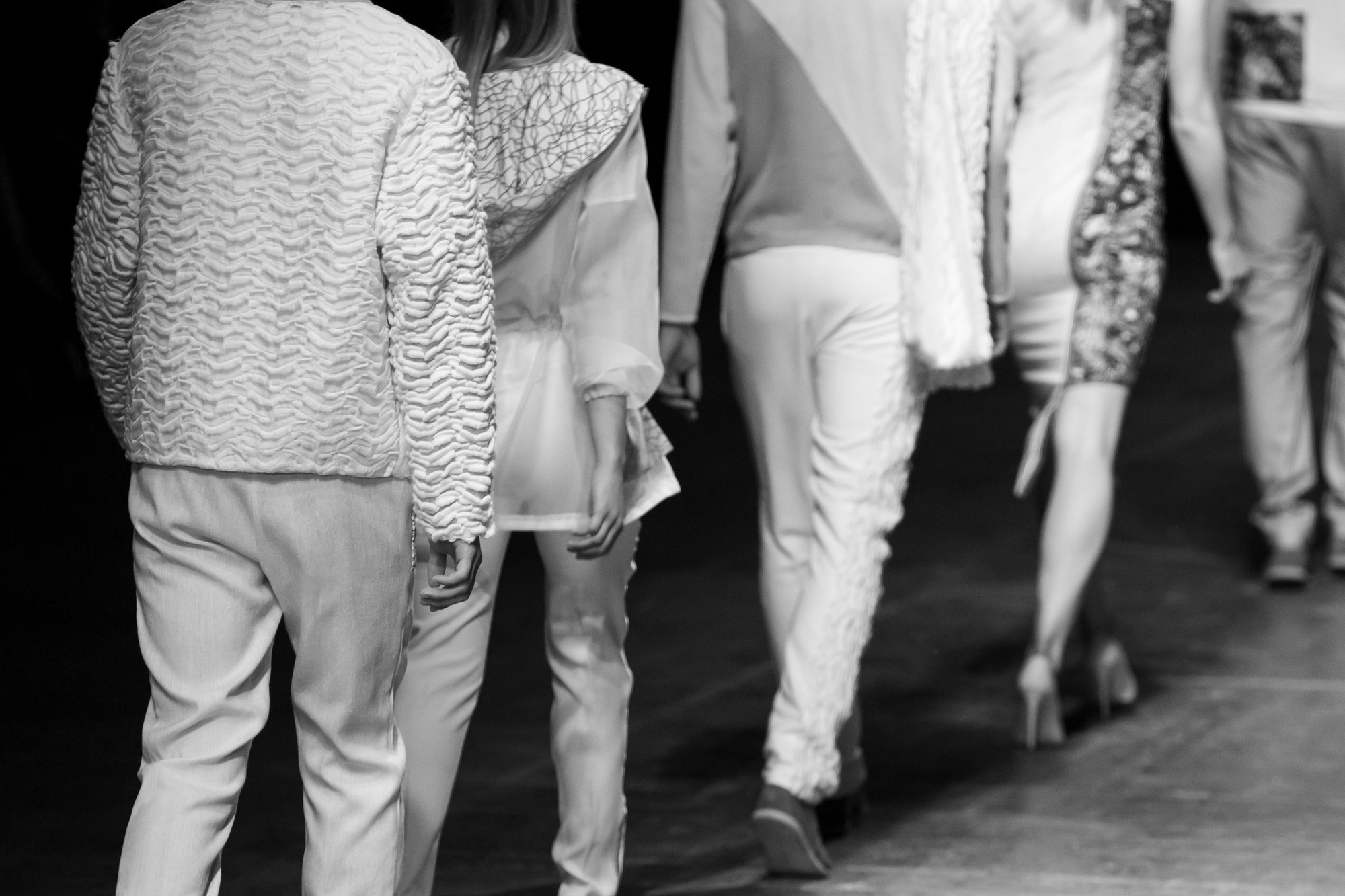 Fashion Week catwalk runway show themed photo.